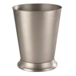 Pewter Veil Collection Wastebasket, 9 Quart, Brushed Stainless Steel